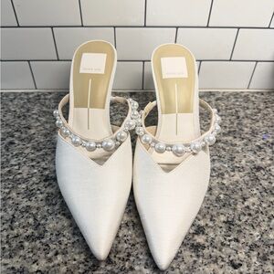 Dolce Vita Kanika Pearl Mid Heels Vanilla Pearls